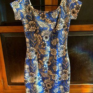 Alexia Admor - Blue floral l print dress - xs
